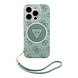 Guess Guess iPhone 16 Pro Back cover case - HC O Magsafe IML 4G Triangle W/ Cord Strap - Green Guess Guess iPhone 16 Pro Back cover case - HC O Magsafe IML 4G Triangle W/ Cord Strap - Green