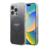Guess Guess iPhone 16 Pro Backcover hoesje - O HC Magsafe IML Glitter Gradient - Zwart Guess Guess iPhone 16 Pro Backcover hoesje - O HC Magsafe IML Glitter Gradient - Zwart