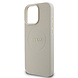 Guess Guess iPhone 15 Pro Max Back cover coque - HC Magsafe PU Grained Gold Ring - Beige Guess Guess iPhone 15 Pro Max Back cover coque - HC Magsafe PU Grained Gold Ring - Beige