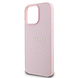 Guess Guess iPhone 15 Pro Max Backcover hoesje - HC Magsafe PU Grained Gold Ring - Roze Guess Guess iPhone 15 Pro Max Backcover hoesje - HC Magsafe PU Grained Gold Ring - Roze