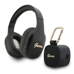 Guess Écouteurs - Bundle Speaker + Headphones Script - Noir