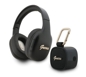 Guess Guess Écouteurs - Bundle Speaker + Headphones Script - Noir Guess Guess Écouteurs - Bundle Speaker + Headphones Script - Noir