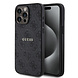 Guess Guess iPhone 15 Pro Max Back cover case - HC O Magsafe PU 4G Ring Classic Logo - Black Guess Guess iPhone 15 Pro Max Back cover case - HC O Magsafe PU 4G Ring Classic Logo - Black
