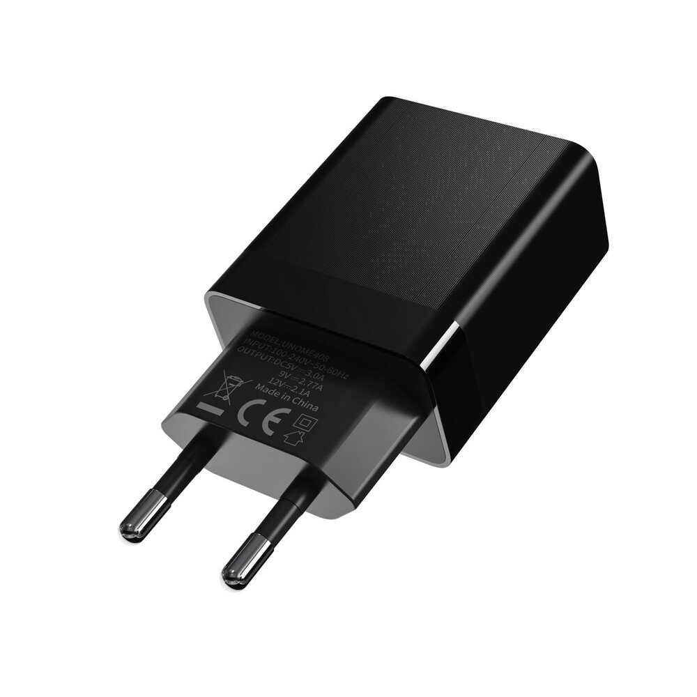 TUNIQ TUNIQ Fast Charger PD 25W - with Lightning to Type-C Cable - Black TUNIQ TUNIQ Fast Charger PD 25W - with Lightning to Type-C Cable - Black