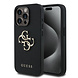 Guess Guess iPhone 15 Pro Back-Cover hul - HC O Grained PU Big 4G Logo - Schwarz
