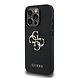 Guess Guess iPhone 15 Pro Back cover coque - HC O Grained PU Big 4G Logo - Noir Guess Guess iPhone 15 Pro Back cover coque - HC O Grained PU Big 4G Logo - Noir