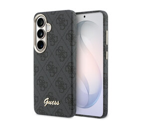 Guess Guess Galaxy S26 Backcover hoesje - PU 4G Script Metal Logo Magsafe pro Samsung Galaxy S26 - Zwart