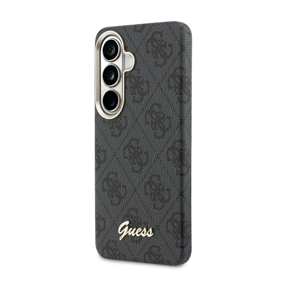 Guess Guess Galaxy S26 Back cover coque - PU 4G Script Metal Logo Magsafe pro Samsung Galaxy S26 - Noir Guess Guess Galaxy S26 Back cover coque - PU 4G Script Metal Logo Magsafe pro Samsung Galaxy S26 - Noir