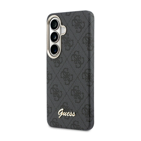 Guess Guess Galaxy S26 Back cover coque - PU 4G Script Metal Logo Magsafe pro Samsung Galaxy S26 - Noir Guess Guess Galaxy S26 Back cover coque - PU 4G Script Metal Logo Magsafe pro Samsung Galaxy S26 - Noir