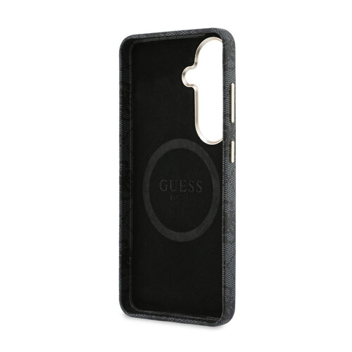Guess Guess Galaxy S26 Back cover coque - PU 4G Script Metal Logo Magsafe pro Samsung Galaxy S26 - Noir