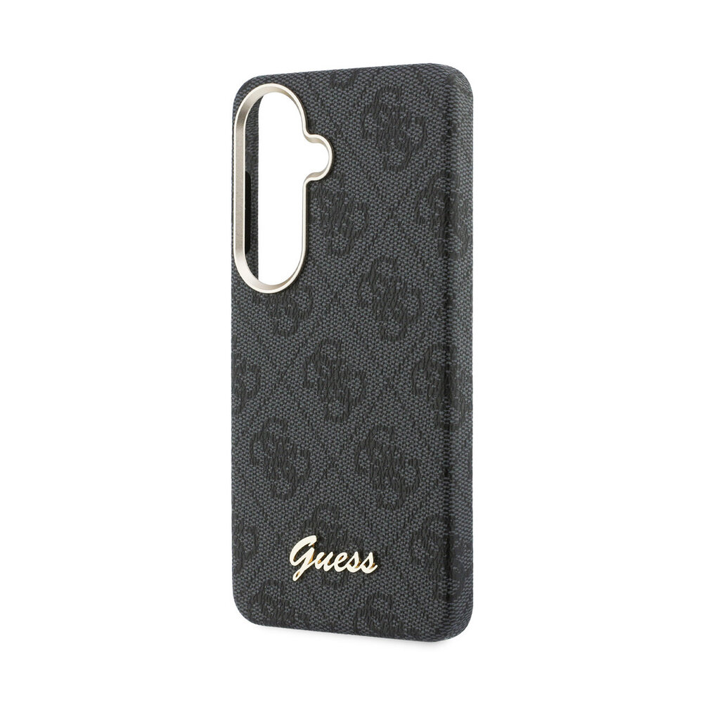 Guess Guess Galaxy S26 Back-Cover hul - PU 4G Script Metal Logo Magsafe pro Samsung Galaxy S26 - Schwarz
