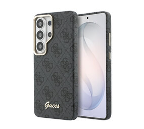 Guess Guess Galaxy S26 Ultra Back-Cover hul - PU 4G Script Metal Logo Magsafe pro Samsung Galaxy S26 Ultra - Schwarz