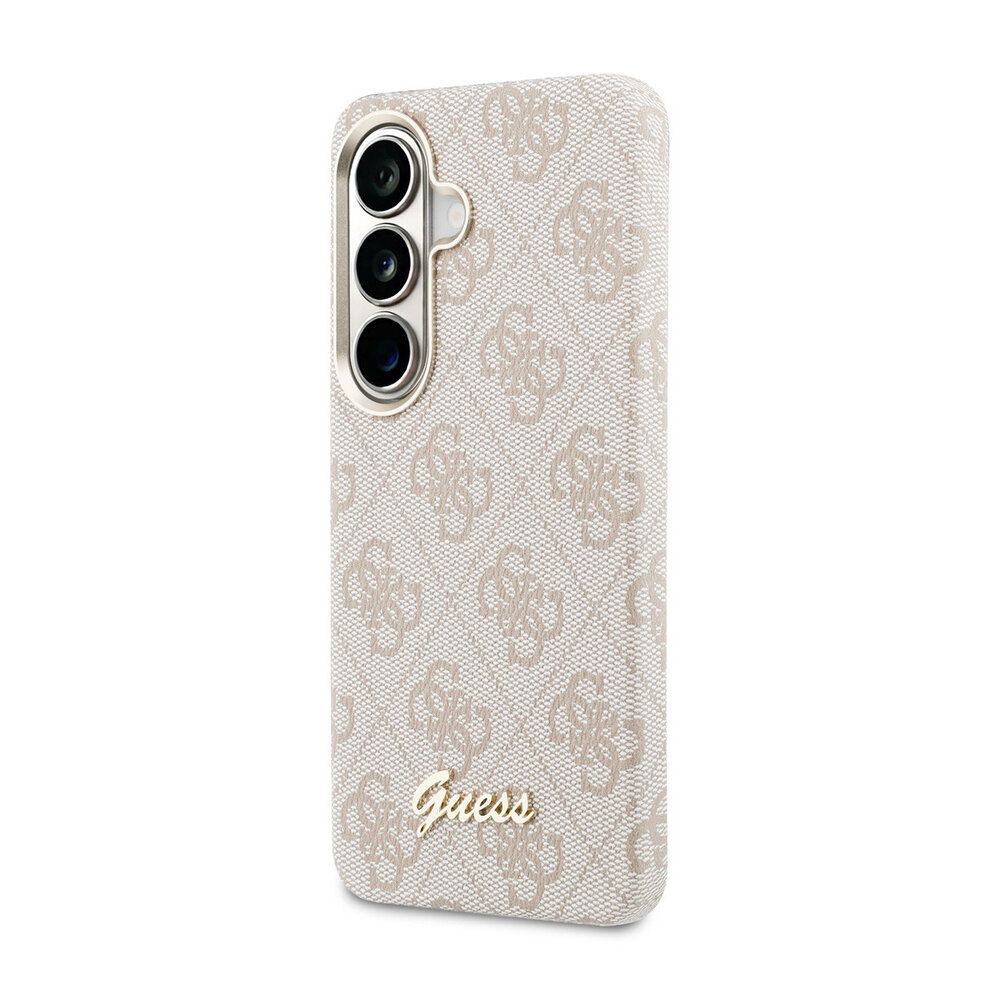 Guess Guess Galaxy S26 Back-Cover hul - PU 4G Script Metal Logo Magsafe pro Samsung Galaxy S26 - Rosa Guess Guess Galaxy S26 Back-Cover hul - PU 4G Script Metal Logo Magsafe pro Samsung Galaxy S26 - Rosa