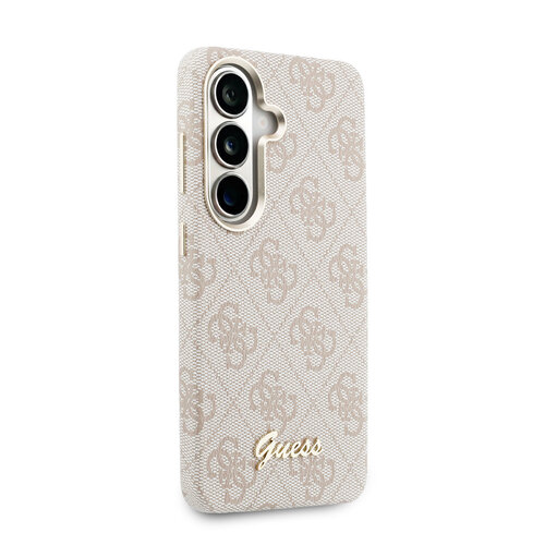 Guess Guess Galaxy S26 Back cover coque - PU 4G Script Metal Logo Magsafe pro Samsung Galaxy S26 - Rose