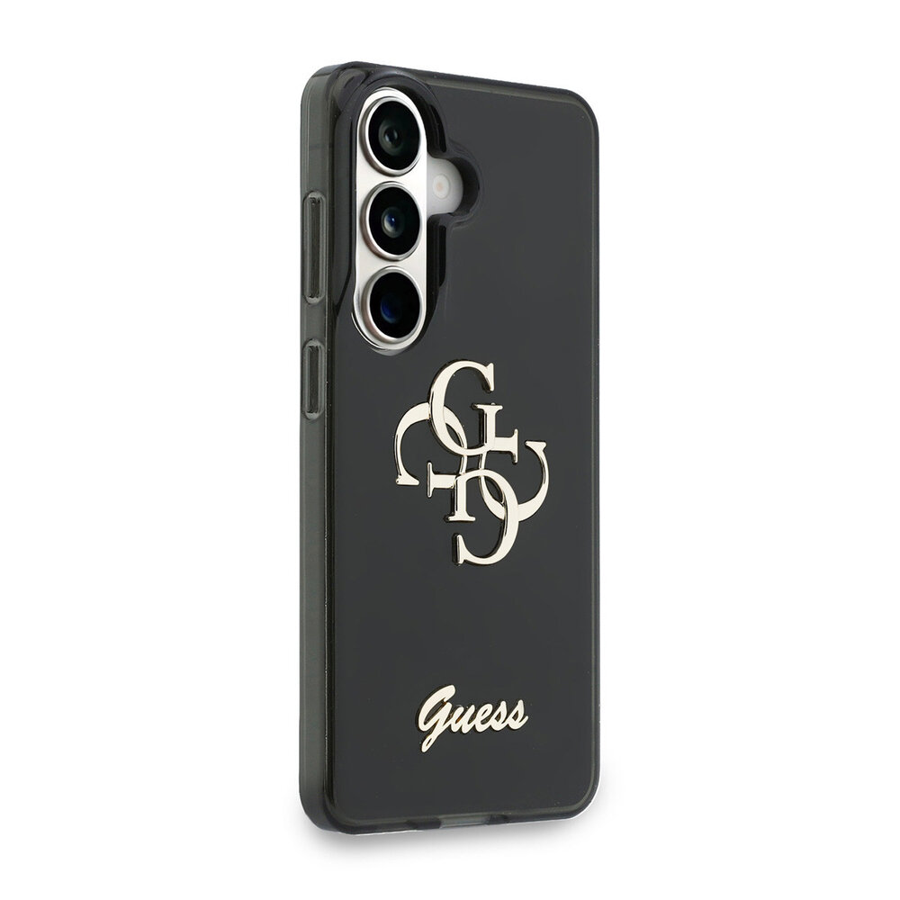 Guess Guess Galaxy S26 Backcover hoesje - IML 4G Script Metal Logo pro Samsung Galaxy 26 - Zwart Guess Guess Galaxy S26 Backcover hoesje - IML 4G Script Metal Logo pro Samsung Galaxy 26 - Zwart