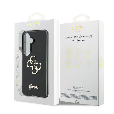 Guess Guess Galaxy S26 Back-Cover hul - IML 4G Script Metal Logo pro Samsung Galaxy 26 - Schwarz Guess Guess Galaxy S26 Back-Cover hul - IML 4G Script Metal Logo pro Samsung Galaxy 26 - Schwarz