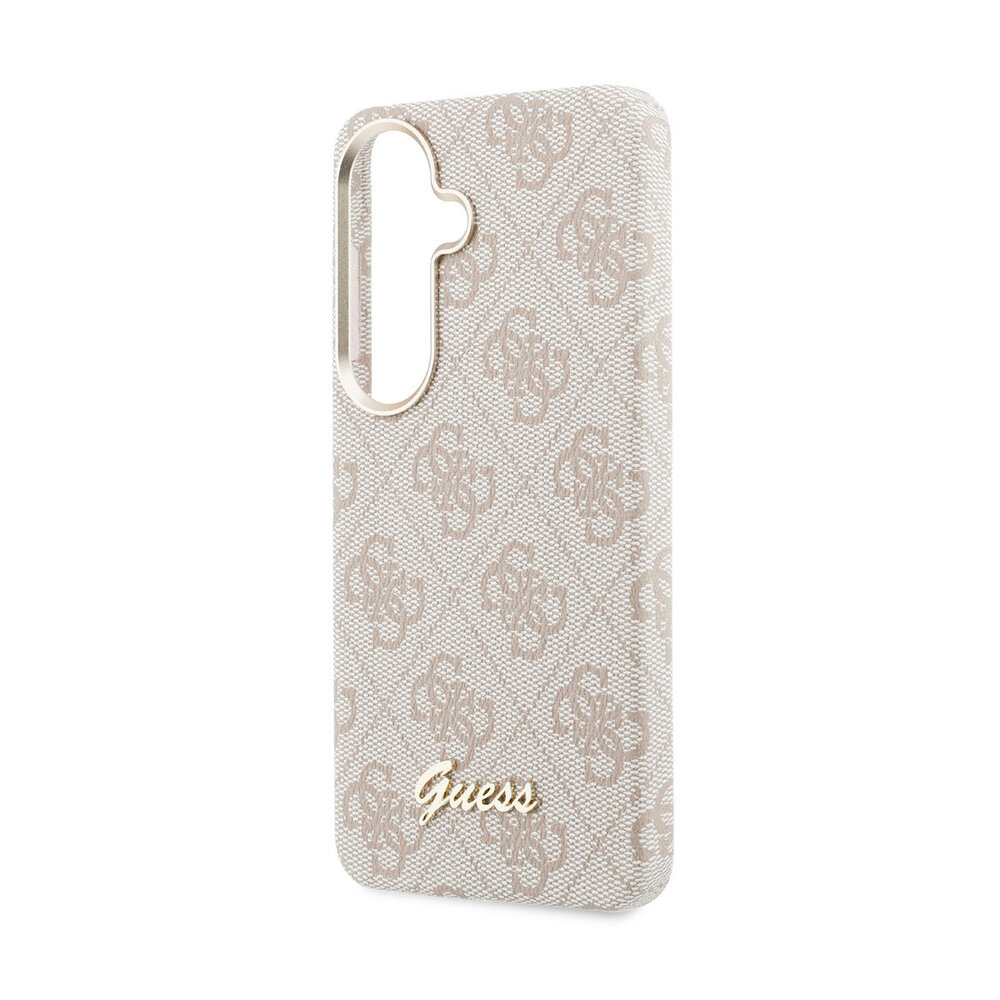 Guess Guess Galaxy S26 Back cover coque - PU 4G Script Metal Logo Magsafe pro Samsung Galaxy S26 - Rose