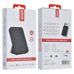 UNIQ Powerbank - USB-C Magsafe 6500mAH Wireless Powerbank - Zwart
