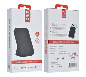 UNIQ Accessory UNIQ Powerbank - USB-C Magsafe 6500mAH Wireless Powerbank - Zwart