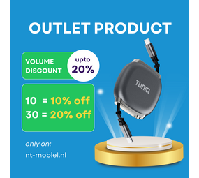 TUNIQ TUNIQ 100W USB-C zu USB-C Kabel 100cm - Schnellladekabel - Einziehbares Kabel - Schwarz TUNIQ TUNIQ 100W USB-C zu USB-C Kabel 100cm - Schnellladekabel - Einziehbares Kabel - Schwarz