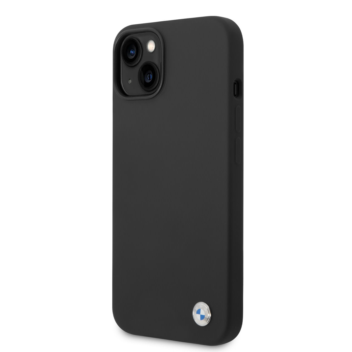 BMW BMW iPhone 14 Backcover hoesje - Liquid Silicone Case Metal Logo - Zwart, foto 2 van 6