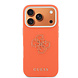 Guess Guess iPhone 17 Pro Back cover case - PU Grained 4G Resin Metal Logo Backcover iPhone 17 Pro - Orange
