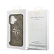 Guess Guess iPhone 17 Back cover case - PU 4G Metal Logo Backcover iPhone 17 - Brown