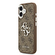 Guess Guess iPhone 17 Back cover case - PU 4G Metal Logo Backcover iPhone 17 - Brown