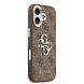 Guess Guess iPhone 17 Back cover coque - PU 4G Metal Logo Backcover iPhone 17 - Marron Guess Guess iPhone 17 Back cover coque - PU 4G Metal Logo Backcover iPhone 17 - Marron
