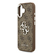 Guess Guess iPhone 17 Back cover coque - PU 4G Metal Logo Backcover iPhone 17 - Marron Guess Guess iPhone 17 Back cover coque - PU 4G Metal Logo Backcover iPhone 17 - Marron