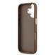 Guess Guess iPhone 17 Back cover case - PU 4G Metal Logo Backcover iPhone 17 - Brown