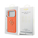 Guess Guess iPhone 17 Pro Max Back cover case - PU Grained 4G Resin Metal Logo Backcover iPhone 17 Pro Max - Orange