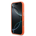 Guess Guess iPhone 17 Pro Max/iPhone 18 Pro Max Handyhülle Genarbtes PU 4G-Logo aus Kunstharz und Metall - Orange