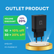 TUNIQ TUNIQ Fast Charger PD 25W Adapter - Black TUNIQ TUNIQ Fast Charger PD 25W Adapter - Black