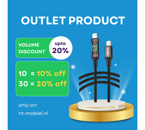 TUNIQ TUNIQ 27W USB-C naar Lightning Kabel 100cm - Snelle oplaadkabel - With Display - Zwart TUNIQ TUNIQ 27W USB-C naar Lightning Kabel 100cm - Snelle oplaadkabel - With Display - Zwart