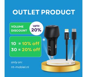 UNIQ Accessory UNIQ Accessory Chargeur de voiture rapide à double port 2,4 A et 36 W - avec câble USB Lightning UNIQ Accessory UNIQ Accessory Chargeur de voiture rapide à double port 2,4 A et 36 W - avec câble USB Lightning