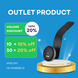 TUNIQ TUNIQ Smartphone holder car - long arm magnetic - Black TUNIQ TUNIQ Smartphone holder car - long arm magnetic - Black