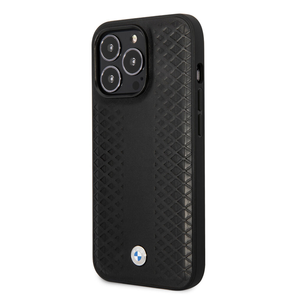 BMW BMW iPhone 14 Pro Max Back cover coque - Leather Case with BMW Signature - Noir BMW BMW iPhone 14 Pro Max Back cover coque - Leather Case with BMW Signature - Noir