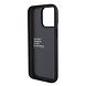 BMW BMW M iPhone 15 Pro Max Back-Cover hul - PU Leather Case with Quilted Tricolor Pattern - Schwarz BMW BMW M iPhone 15 Pro Max Back-Cover hul - PU Leather Case with Quilted Tricolor Pattern - Schwarz