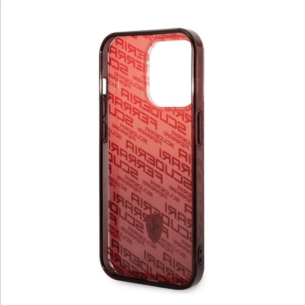 Ferrari Ferrari iPhone 14 Back cover case - Gradient TPU Scuderia Case Red With Dyed Bumper - Red
