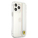 Ferrari Ferrari iPhone 13 Pro Back cover case - Hard Case With Red And White Lines - Transparent