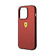 Ferrari Ferrari iPhone 14 Back cover coque - Leather Case With Hot Stamped Sides And Yellow Shield Logo - Rouge Ferrari Ferrari iPhone 14 Back cover coque - Leather Case With Hot Stamped Sides And Yellow Shield Logo - Rouge