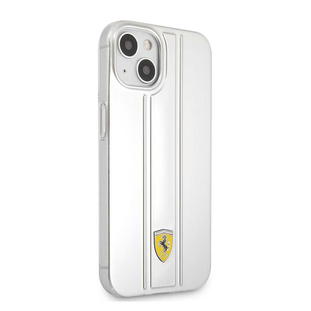 Ferrari Ferrari iPhone 13 Back cover coque - 3D Stripes Back Case - Transparent