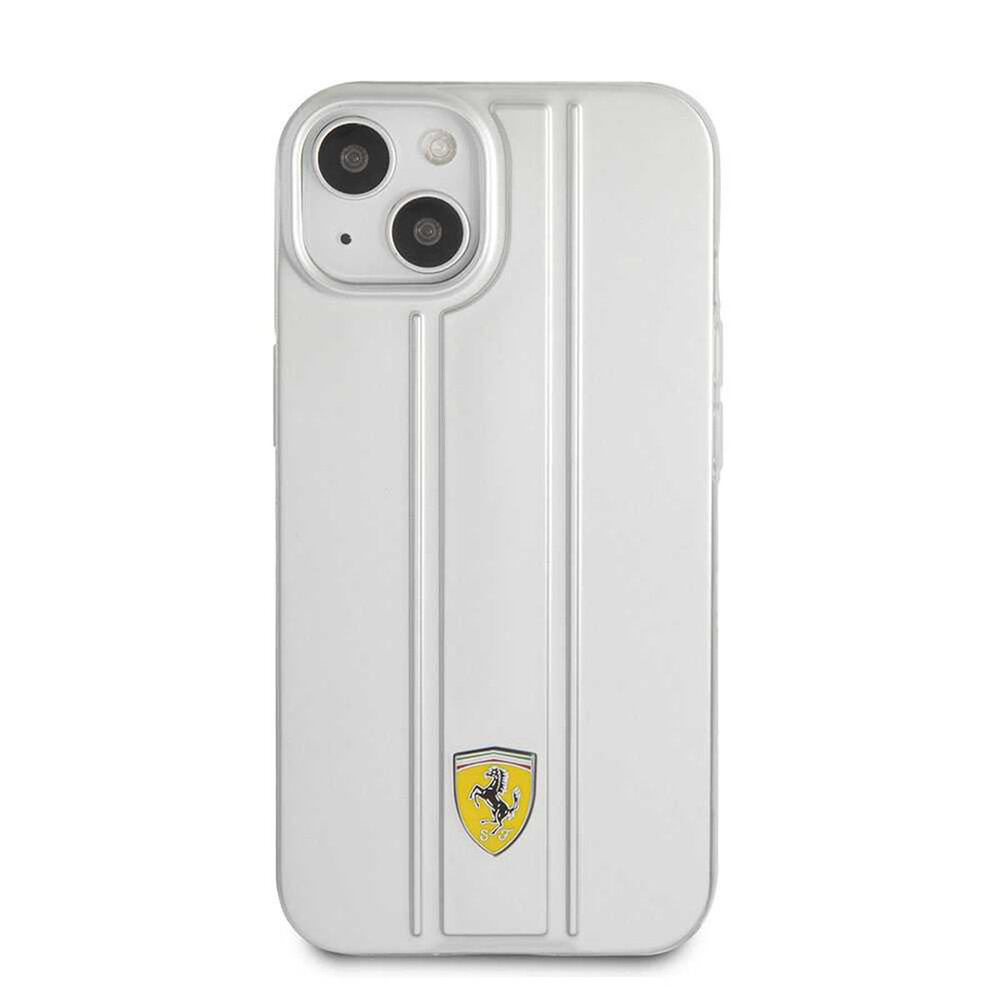 Ferrari Ferrari iPhone 13 Back cover coque - 3D Stripes Back Case - Transparent