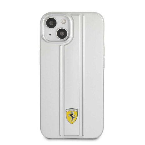 Ferrari Ferrari iPhone 13 Back-Cover hul - 3D Stripes Back Case - Transparent