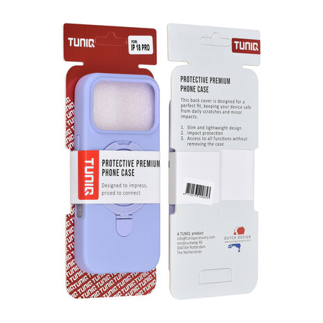 TUNIQ TUNIQ iPhone 18 Pro Back-Cover hul - TPU - Lila TUNIQ TUNIQ iPhone 18 Pro Back-Cover hul - TPU - Lila