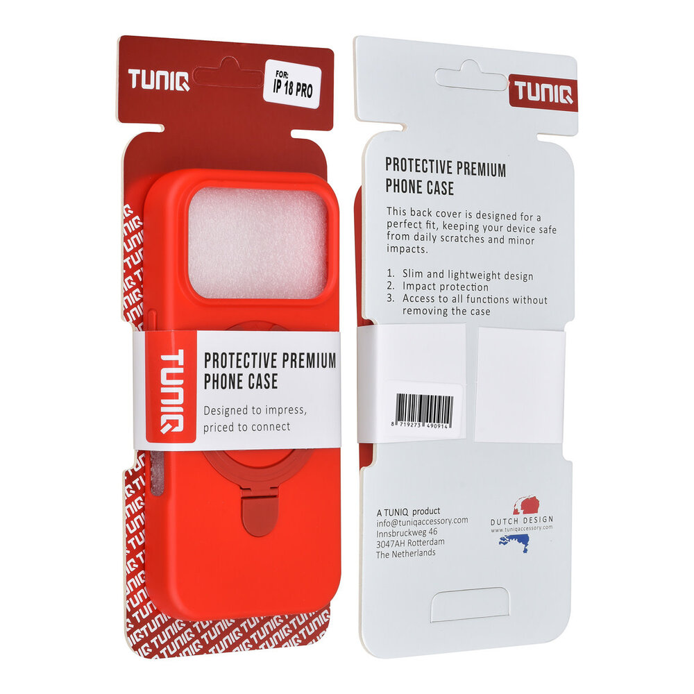 TUNIQ TUNIQ iPhone 18 Pro Back-Cover hul - TPU - Rot