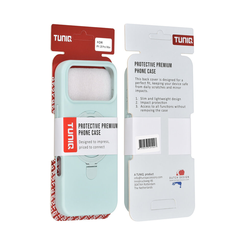 TUNIQ TUNIQ iPhone 18 Pro Max Back cover case - TPU - Mint Green TUNIQ TUNIQ iPhone 18 Pro Max Back cover case - TPU - Mint Green