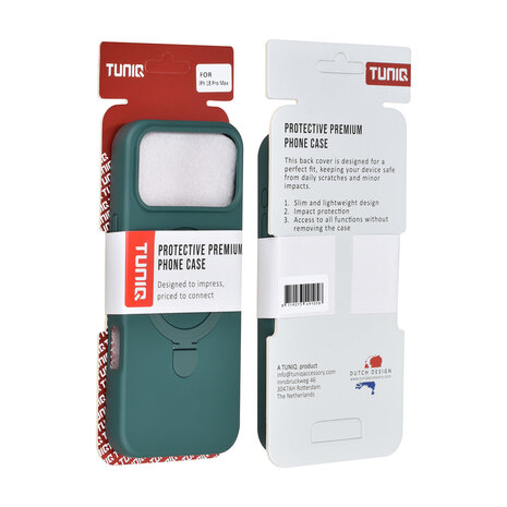 TUNIQ TUNIQ iPhone 18 Pro Max Back cover case - TPU - Dark Green TUNIQ TUNIQ iPhone 18 Pro Max Back cover case - TPU - Dark Green