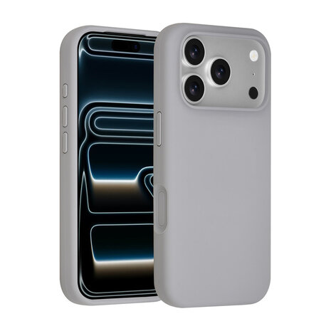 TUNIQ TUNIQ iPhone 18 Pro Back cover case - Silicon case - Grey